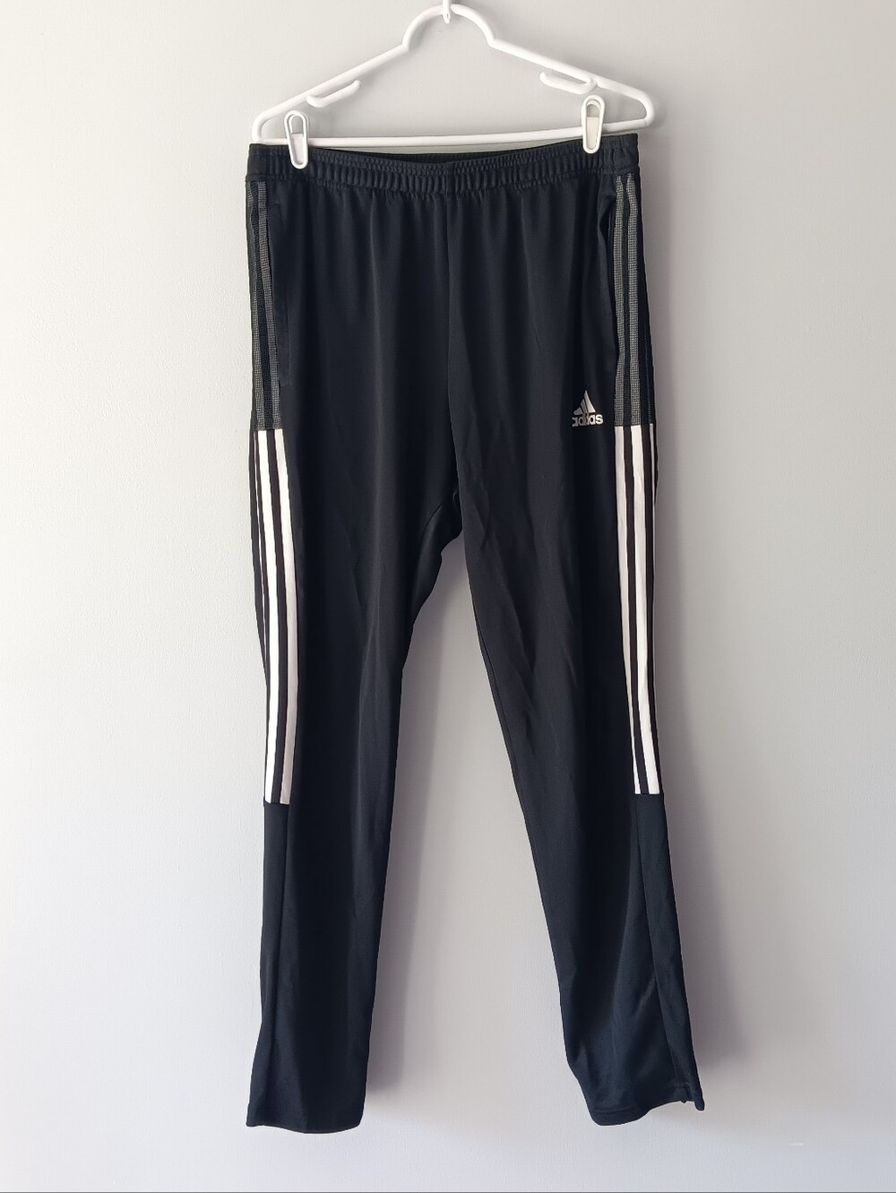 Adidas Aeroready Primegreen Windpants Zipper Ankles Pockets Black White XL